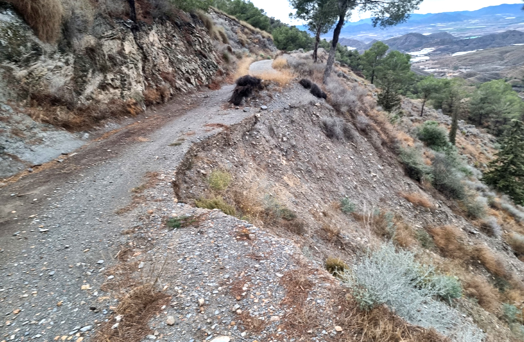 Desprendimientos camino Picarios Tercia (Totana)
